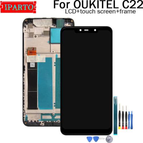5.86 inch OUKITEL C22 LCD Display+Touch Screen Digitizer Assembly 100% Original New LCD+Touch Digitizer for OUKITEL C22