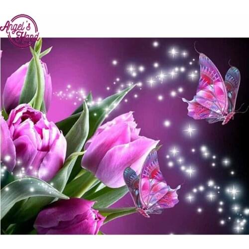 DIY Diamond Embroidery Flower Diamond Painting Cross Stitch Full Square Rhinestone Mosaic Unfinished Home Decoration Gift