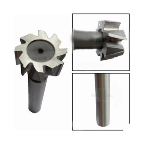 Free Shipping New 30mm x6mm Cutting Tool 16mm Straight Shank 8 Flutes HSS T Slot End Mill