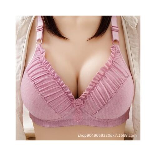 No Wire Brassiere Push Up Bra Seamless Bras for Women A B Cup Underwear Sexy Bra Three Quarters 3/4 Cup Lingerie Thin Soft Sexy