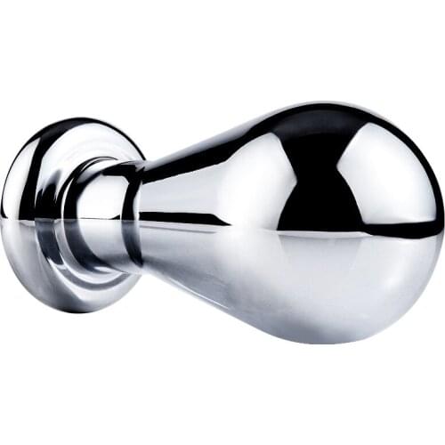 Smooth Anal Plug Sex Toys Stainless Steel Butt Plug Tail Crystal Jewelry Trainer for Women/Man Anal Dildo Adults Sex Shop