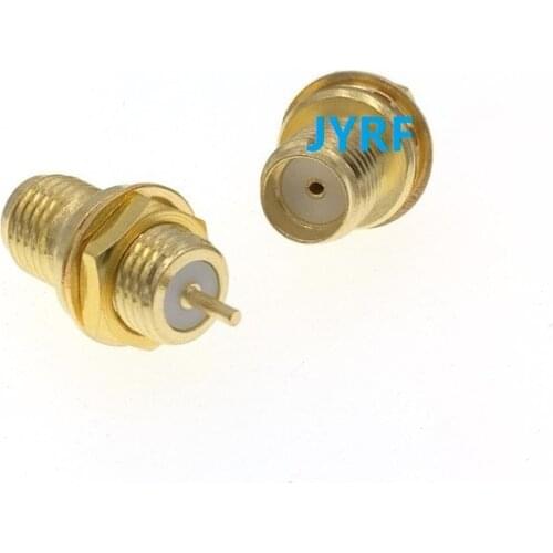 SMA Female Front Mount Bulkhead RF Connector Solder Cup