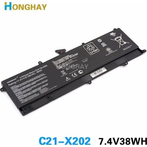 HONGHAY C21-X202 Laptop Battery for ASUS VivoBook S200 S200E X201 X201E X202 X202E S200E-CT209H S200E-CT182H S200E-CT157H
