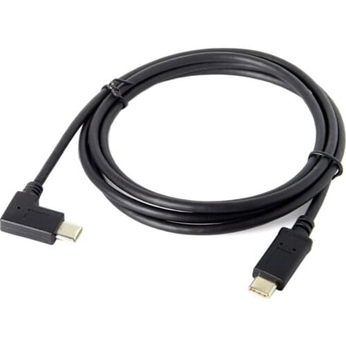MLLSE 90 Degree Right Angle USB C Type C Male To Male Extension Data USB Cable 1.5m PA0065