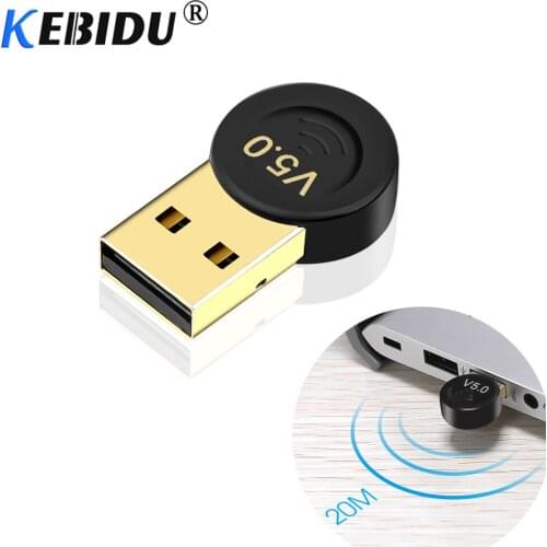 Kebidumei Bluetooth Adapter USB Dongle For Computer PC Wireless USB Bluetooth Transmitter 5.0 Music Bluetooth Receiver Adapter
