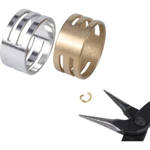 Stainless Steel Jump Ring Open Closing Finger Rings Jewelry Making Tools