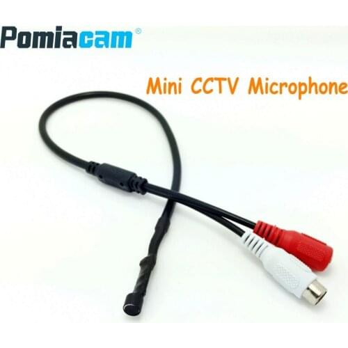 TQ601A Mini MIC CCTV Microphone Audio Pickup Device for CCTV Camera DVR High Sensitivity Audio Monitor Sound Listening Device