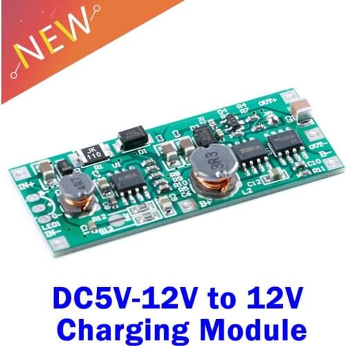 DC5V-12V to 12V Charging Module for 18650 Lithium Battery UPS Voltage Converter Module UPS uninterruptible power supply control