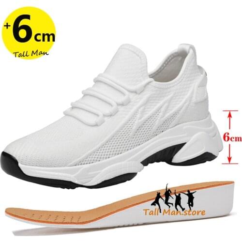 Men Elevator Shoes Height Increase Shoes for Man Height Increase Insole 6cm Shoes Black Shoes Lift Taller Shoe