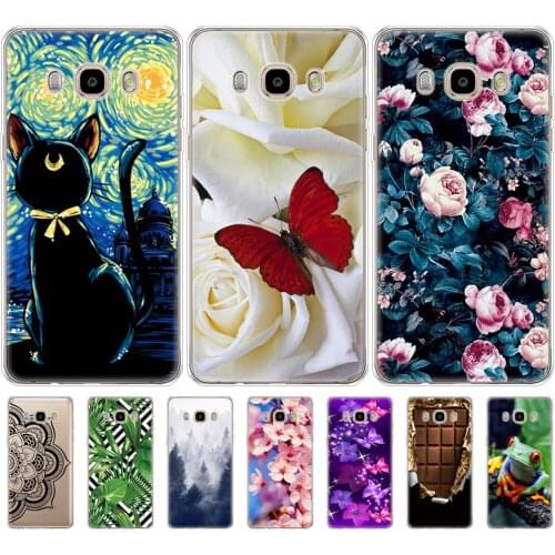 Soft TPU silicone Case FOR Samsung Galaxy J7 2016 Case J710 J710F Cover FOR Samsung J7 2016 Case shell protective coque