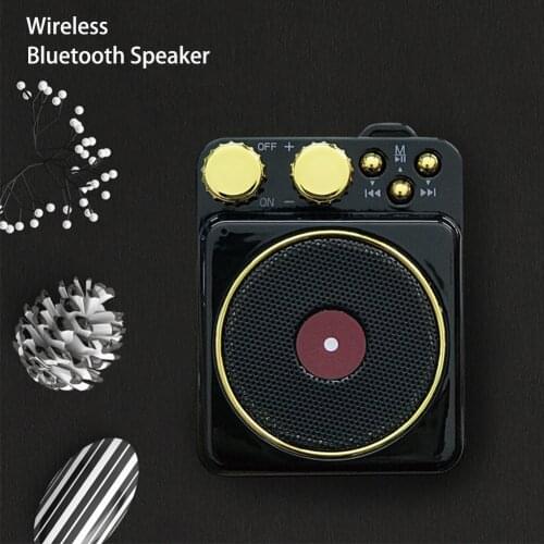 2021 New Mini Portable Bluetooth Speaker Small Wireless Music Column Subwoofer USB Speakers for Phones