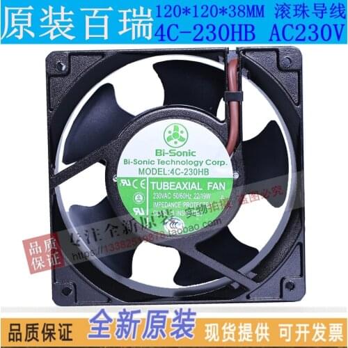 NEW BI-SONIC 4C-230HB Axial AC220V 12038 ball bearing cooling fan
