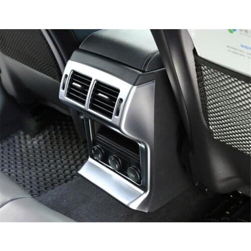 Fit For Jaguar F-Pace 2016 2017 Auto Car Rear Back Air Outlet Vent Panel Trim Styling Car-covers Sequins ABS Matte