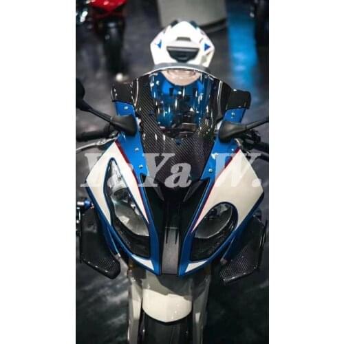 Full Carbon Fiber fairings kit fit For S1000RR 2009 -2018 Motorcycle Front Fairing Panel Cover Wing Aerodynamic Winglets S1000R