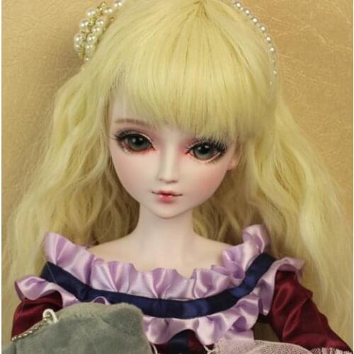 FULL SET Top quality 1/3 bjd girl 60cm pvc doll wig clothes all included night lolita reborn baby doll mosha best gift toy