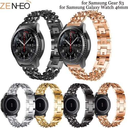 Stainless Steel Band For Samsung Galaxy Watch 46mm Stainless Steel Replacement Watch Strap For Gear S3 Huami 2S 22m amazfit