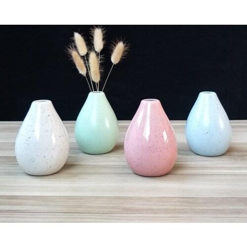 Modern Minimalist Ceramic Crafts Vase Aromatherapy Bottle Floral Home Decoration Jewelry European Minimalist Mini Perfume Bottle