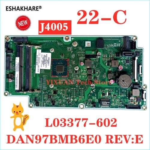 SR3S5 J4005 N97B L03377-602 For HP Pavilion 22-C Motherboard 22C013 TPC-22 DAN97BMB6E0 L03377-601 L03377-001 100% test OK