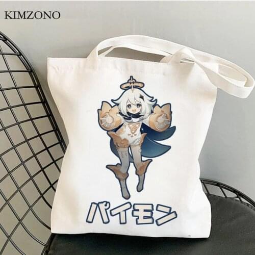 Genshin Impact shopping bag grocery bolsa bolso eco shopping shopper bag tote boodschappentas cloth sac toile