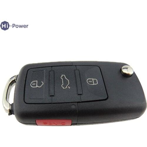 Hi-power Car Key Shell 3 Buttons Flip Folding For Volkswagen Beetle CC Eos Jetta Passat GTI Rabbit R32 Golf EuroVan Car Key