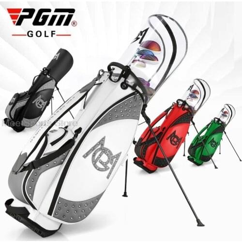 Women Rivet Golf Bag Quality Pu Golf Clubs Bag Large Capacity Golfing Standard Package Triangle Rack Pack Head Cover 4 Colors