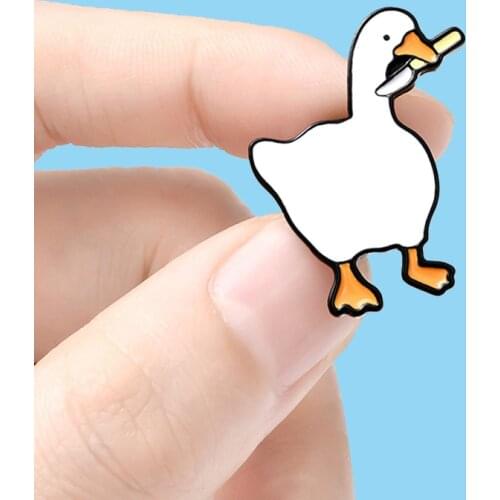 Game Untitled HONK Goose Hard Enamel Brooch Pins Metal Alloy Fashion Jewelry Lapel Pins Badges Accessories