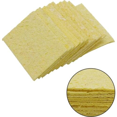 10pcs Electric Welding Soldering Iron Sponge Cleaning Cleaner Pads