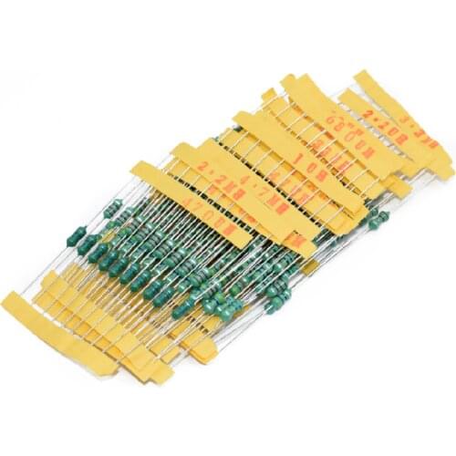 120Pcs 0.25W 0.5W Color Ring Inductors 1/4W 0307 1/2W 0410 Inductors10 22 33 47 100 220 470UH 1MH Inductors Assorted Set Kit