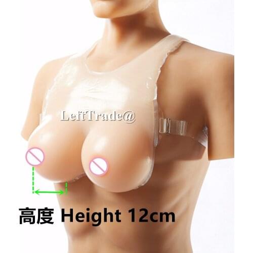 4600g HUGE sexy big Realistic Silicone Breast Forms False Boobs Enhancer Bra Straps Bust for Crossdresser