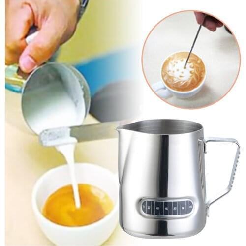 600ml Stainless Steel Milk Jug Frothing Frother Coffee Latte Pitcher