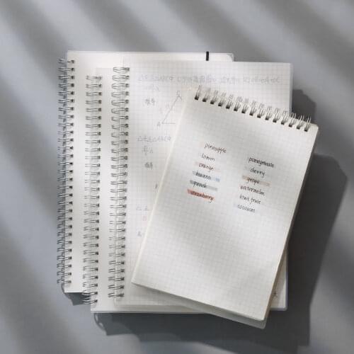 Coil Blank Grid Horizontal Line Sketch Sketch Diary Book Paper Diary Book Notebook A5/A6/B5 Notepad Record School Supplies