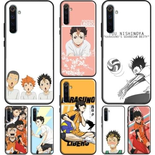 Yu Nishinoya Haikyuu Case For Realme C3 Q2 X2 X7 X50 6 7 Pro Cover For OnePlus Nord 6T 7T 8T 6 7 8 Pro Coque