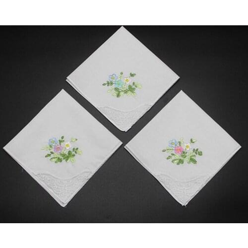 Flower handkerchief family handkerchief custom handkerchief a gift for parents
