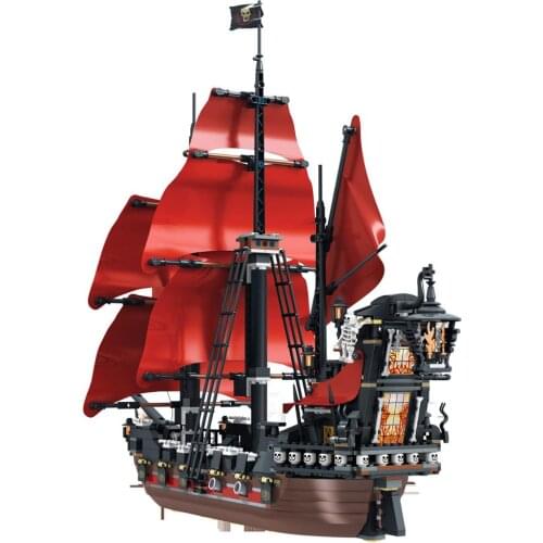 Queen Annes Revenge Pirates of The Caribbean Fit Caribbean Pirates Figures Building Block Brick Birthday Kid Gift 16009 4195