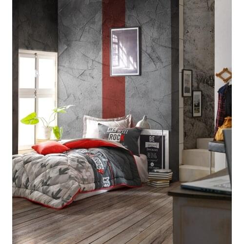 Cotton Box Single Bedding Set, Bedding Set, Teen Room Decor, Quilt, Bed Sheets, Pillow Cases are produced in Turkey