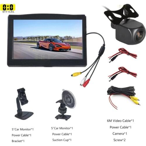 Car Monitor 5 Inch 800*480 Screen 2 Way Video Input Car monitor for backup camera , Vehicle Rear View Camera, front camera