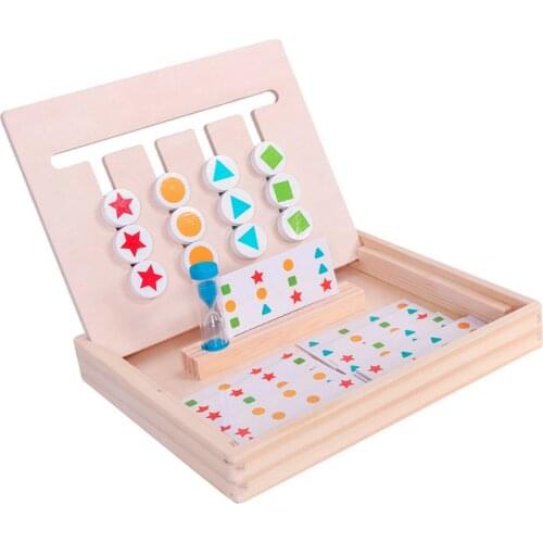Montessori Slide Toy Fun Color Matching Educational Board Game A50