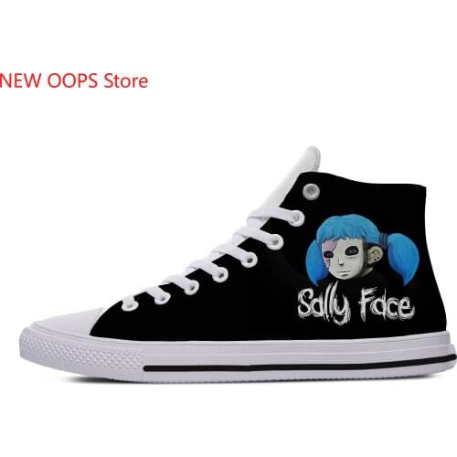 Game Sally Face Novelty Design Harajuku Lightweight High Top Canvas Shoes Men Women Casual Breathable Sneakers