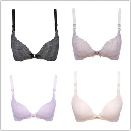 The new underwire sexy one-piece seamless collection of girls' underwear, bra small chest, adjustable bra, comfortable breathabl