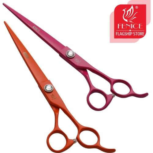 Fenice 8.0 inch Pet Grooming Scissors Professional Dog Hair Trimming Shear JP440C Straight Cutting Scissors