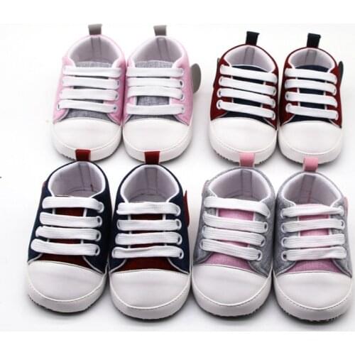 Toddler Shoes Baby Boys Girls Shoes Soft Sole Sneakers Anti-Slip Outdoor First Walkers Casual Canvas Shoes