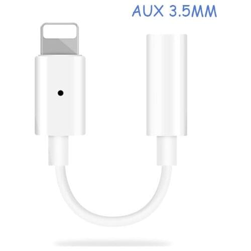 Headphone adapter audio converter is suitable for iphone headset conversion line mobile phone line control adapter