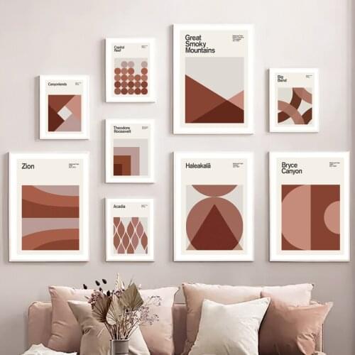 Travel haleakala Bryce Canyon Acadia Wall Pop Art Canvas Painting Nordic Posters And Prints Wall Pictures For Living Room Decor