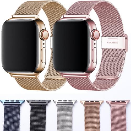 Milanese Bracelet for Apple Watch Band 44mm 40mm 42mm 38mm Metal Strap for iwatch Series 6 SE 5 4 3 2 1 Accessories Wriststrap
