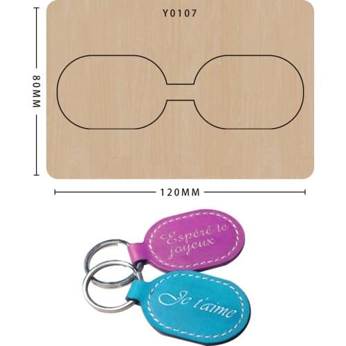 Diy Key Pendant Craft Cutting Dies Wooden Scrapbooking Knife Mold Non-woven Cutting Suitable For Common Big Shot