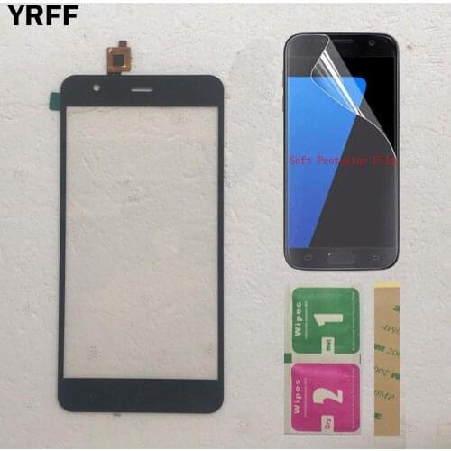 Mobile Touch Screen For Jiayu S3 Touch Screen Front Glass Digitizer Panel Sensor S3 5.5'' Part + Protector Film Adhesive