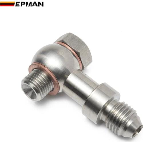 Epman Sport Banjo Bolt Kit M10x1.0 to 4AN Turbo Oil Feed 1.5mm Restrictor For Mitsubishi TD025L EP-CGQ111