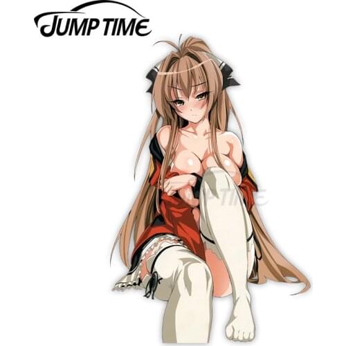 Jump Time 13 x 5.8cm For Amagi Brilliant Park SentoIsuzuFunny Car Stickers DIY Sticker Waterproof Repair Decal Custom Printing