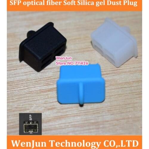 High Quality Soft Silica gel SFP optical fiber dust plug /dust cover SFP anti-dust stopper for SFP optical transceiver 20-1000pc