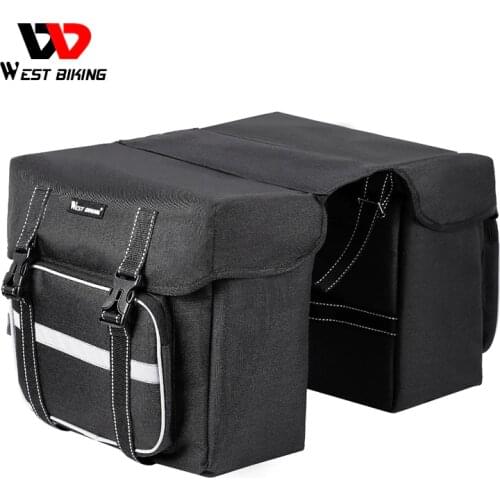 WEST BIKING Cycling Bags Bicycle Pannier Large Capacity Luggage Carrier Basket Rear Seat Rack Trunk Bags MTB Bicycle Accessories